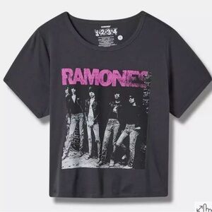 Torrid Ramones Graphic Crop T-Shirt - Black